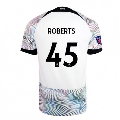 Kandiny Ženy Iwan Roberts #45 Biela Farebná Dresy Idegenbeli Csapatmez 2022/23 Triĭká