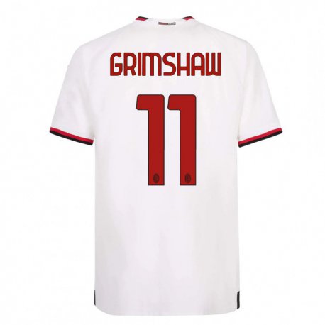 Kandiny Ženy Christy Grimshaw #11 Biela Červená Dresy Idegenbeli Csapatmez 2022/23 Triĭká