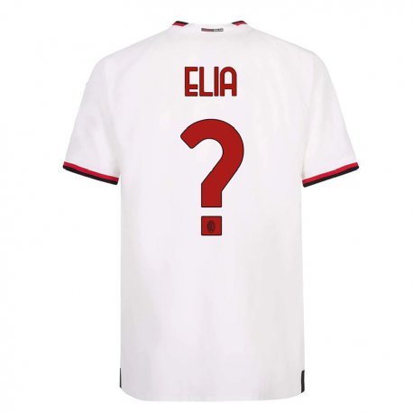 Kandiny Ženy Emanuele Elia #0 Biela Červená Dresy Idegenbeli Csapatmez 2022/23 Triĭká