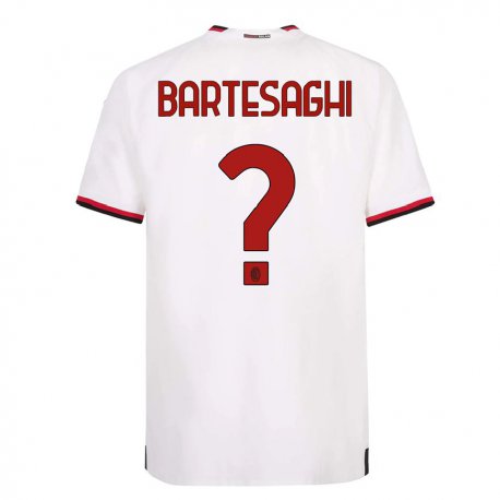 Kandiny Ženy Davide Bartesaghi #0 Biela Červená Dresy Idegenbeli Csapatmez 2022/23 Triĭká