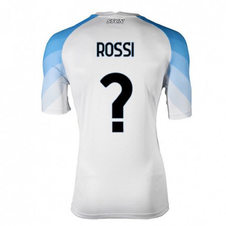 Kandiny Ženy Francesco Rossi #0 Biela Nebeská Modrá Dresy Idegenbeli Csapatmez 2022/23 Triĭká
