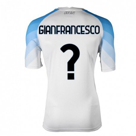 Kandiny Ženy Sergio Gianfrancesco #0 Biela Nebeská Modrá Dresy Idegenbeli Csapatmez 2022/23 Triĭká