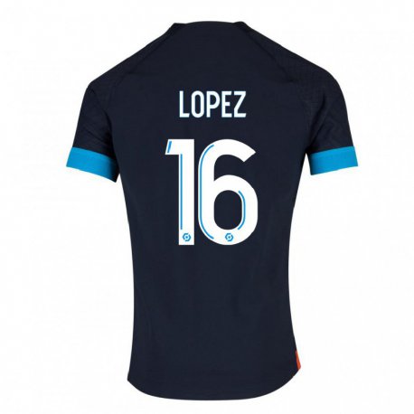 Kandiny Ženy Pau Lopez #16 Čierna Olympijská Dresy Idegenbeli Csapatmez 2022/23 Triĭká