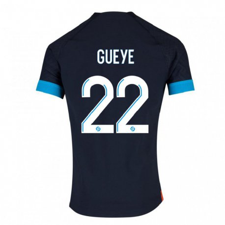 Kandiny Ženy Pape Gueye #22 Čierna Olympijská Dresy Idegenbeli Csapatmez 2022/23 Triĭká
