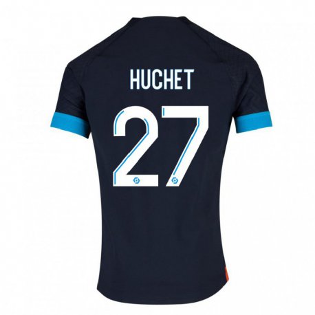 Kandiny Ženy Sarah Huchet #27 Čierna Olympijská Dresy Idegenbeli Csapatmez 2022/23 Triĭká