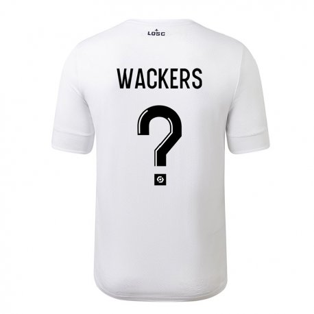Kandiny Ženy Maxime Wackers #0 Biela Karmínová Dresy Idegenbeli Csapatmez 2022/23 Triĭká