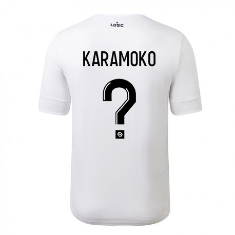 Kandiny Ženy Ibrahim Karamoko #0 Biela Karmínová Dresy Idegenbeli Csapatmez 2022/23 Triĭká