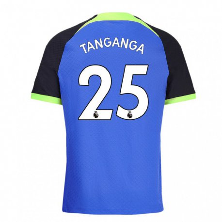 Kandiny Ženy Japhet Tanganga #25 Modro Zelená Dresy Idegenbeli Csapatmez 2022/23 Triĭká