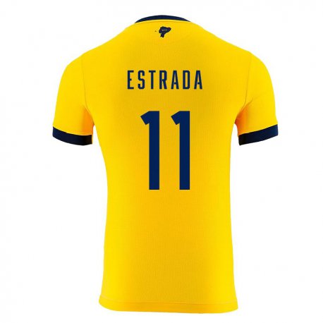 Kandiny Deti Ekvádorské Michael Estrada #11 žltá Dresy Hazai Csapatmez 22-24 Triĭká