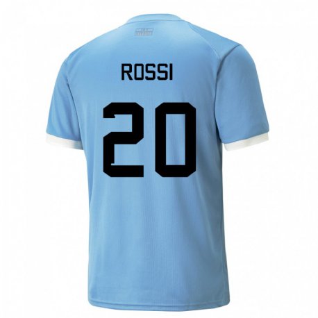 Kandiny Deti Uruguajské Diego Rossi #20 Modrá Dresy Hazai Csapatmez 22-24 Triĭká