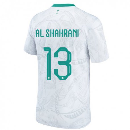Kandiny Deti Saudskoarabské Yaseer Al Shahrani #13 Biely Dresy Hazai Csapatmez 22-24 Triĭká