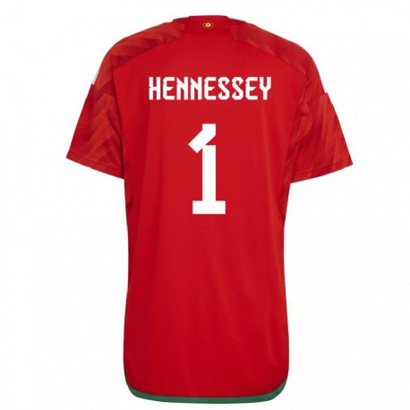 Kandiny Deti Waleské Wayne Hennessey #1 Červená Dresy Hazai Csapatmez 22-24 Triĭká