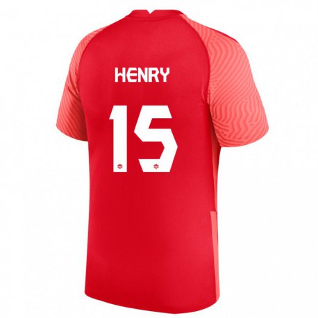 Kandiny Muži Kanadské Doneil Henry #15 Červená Dresy Hazai Csapatmez 22-24 Triĭká
