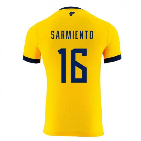 Kandiny Muži Ekvádorské Jeremy Sarmiento #16 žltá Dresy Hazai Csapatmez 22-24 Triĭká