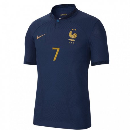 Kandiny Muži Francúzske Antoine Griezmann #7 Námornícka Modrá Dresy Hazai Csapatmez 22-24 Triĭká