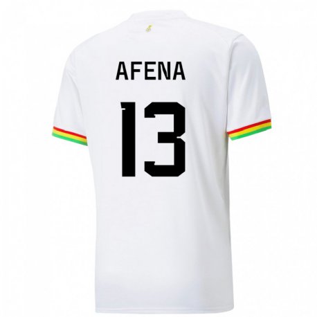 Kandiny Muži Ghanské Felix Afena-gyan #13 Biely Dresy Hazai Csapatmez 22-24 Triĭká