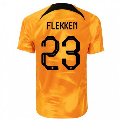 Kandiny Muži Holandské Mark Flekken #23 Oranžový Laser Dresy Hazai Csapatmez 22-24 Triĭká