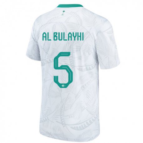 Kandiny Muži Saudskoarabské Ali Al Bulayhi #5 Biely Dresy Hazai Csapatmez 22-24 Triĭká