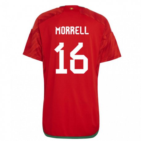 Kandiny Muži Waleské Joe Morrell #16 Červená Dresy Hazai Csapatmez 22-24 Triĭká