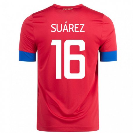 Kandiny Muži Kostarické Aaron Suarez #16 Červená Dresy Hazai Csapatmez 22-24 Triĭká
