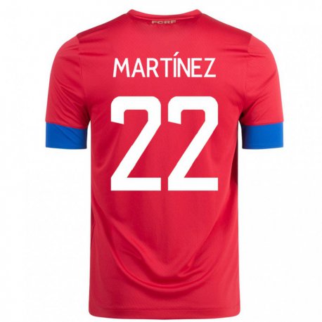 Kandiny Muži Kostarické Carlos Martinez #22 Červená Dresy Hazai Csapatmez 22-24 Triĭká