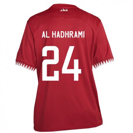 Kandiny Muži Katarské Naif Abdulraheem Al Hadhrami #24 Gaštanovohnedá Dresy Hazai Csapatmez 22-24 Triĭká