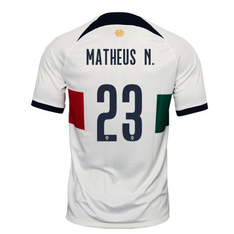 Kandiny Muži Portugalské Matheus Nunes #23 Biely Dresy Idegenbeli Csapatmez 22-24 Triĭká