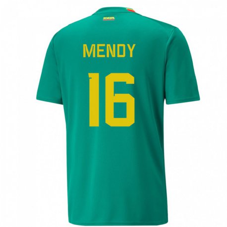 Kandiny Muži Senegalské Edouard Mendy #16 Zelená Dresy Idegenbeli Csapatmez 22-24 Triĭká