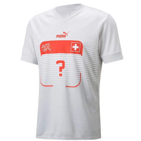 Kandiny Muži Švajčiarske Tvoje Meno #0 Biely Dresy Idegenbeli Csapatmez 22-24 Triĭká