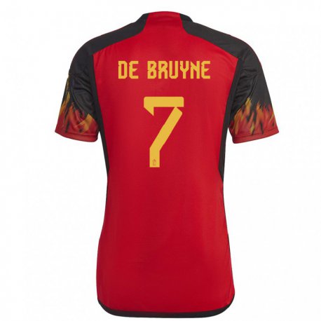 Kandiny Ženy Belgické Kevin De Bruyne #7 Červená Dresy Hazai Csapatmez 22-24 Triĭká