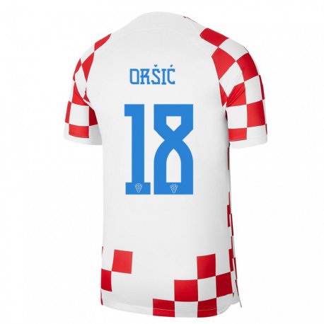 Kandiny Ženy Chorvátske Mislav Orsic #18 Červená Biela Dresy Hazai Csapatmez 22-24 Triĭká