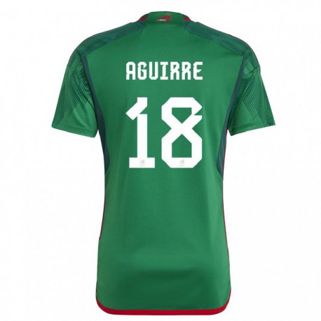 Kandiny Ženy Mexické Eduardo Aguirre #18 Zelená Dresy Hazai Csapatmez 22-24 Triĭká