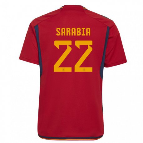 Kandiny Ženy Španielske Pablo Sarabia #22 Červená Dresy Hazai Csapatmez 22-24 Triĭká