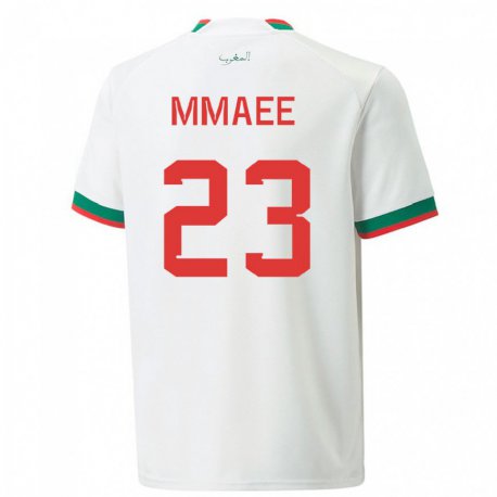 Kandiny Ženy Marocké Ryan Mmaee #23 Biely Dresy Idegenbeli Csapatmez 22-24 Triĭká