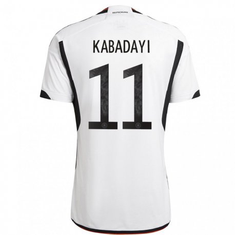 Kandiny Deti Nemecké Yusuf Kabadayi #11 Biely čierny Dresy Hazai Csapatmez 22-24 Triĭká