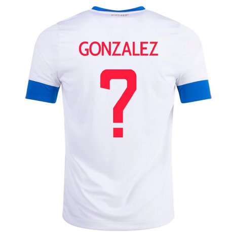 Kandiny Deti Kostarické Ariel Gonzalez #0 Biely Dresy Idegenbeli Csapatmez 22-24 Triĭká