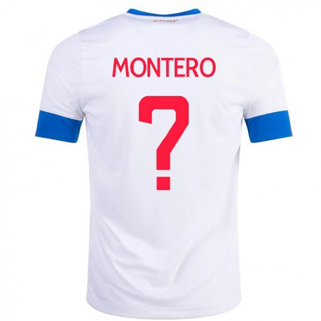 Kandiny Deti Kostarické Claudio Montero #0 Biely Dresy Idegenbeli Csapatmez 22-24 Triĭká