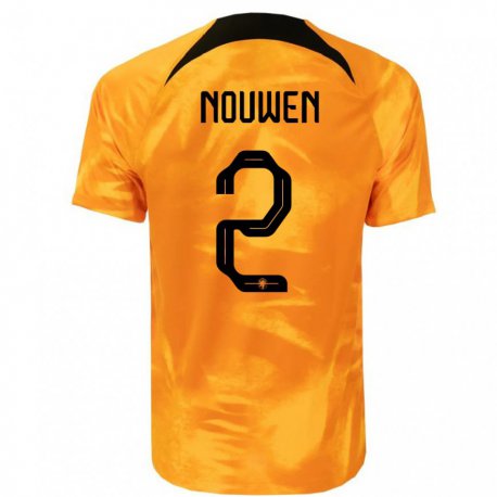 Kandiny Muži Holandské Aniek Nouwen #2 Oranžový Laser Dresy Hazai Csapatmez 22-24 Triĭká