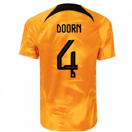 Kandiny Muži Holandské Lisa Doorn #4 Oranžový Laser Dresy Hazai Csapatmez 22-24 Triĭká