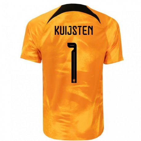 Kandiny Muži Holandské Tristan Kuijsten #1 Oranžový Laser Dresy Hazai Csapatmez 22-24 Triĭká