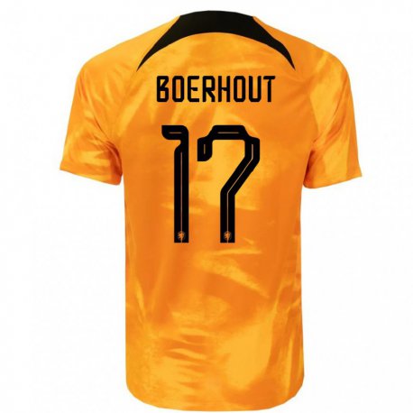 Kandiny Muži Holandské Yoram Boerhout #17 Oranžový Laser Dresy Hazai Csapatmez 22-24 Triĭká