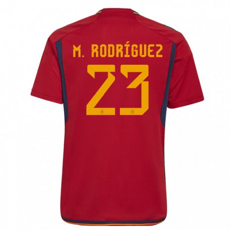 Kandiny Muži Španielske Misa Rodriguez #23 Červená Dresy Hazai Csapatmez 22-24 Triĭká