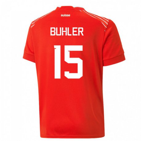 Kandiny Muži Švajčiarske Luana Buhler #15 Červená Dresy Hazai Csapatmez 22-24 Triĭká