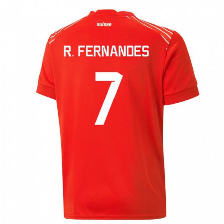 Kandiny Muži Švajčiarske Ronaldo Dantas Fernandes #7 Červená Dresy Hazai Csapatmez 22-24 Triĭká