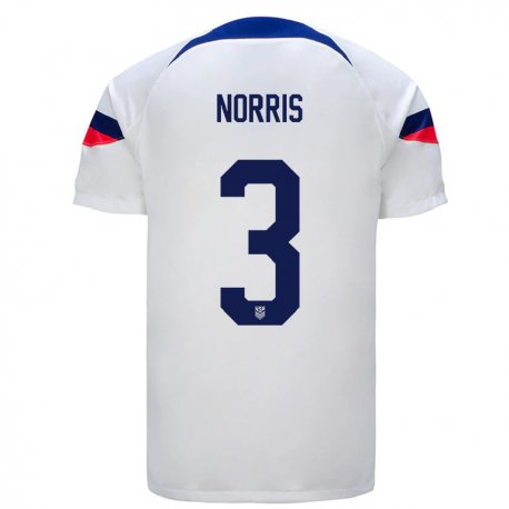 Kandiny Muži Národné Nolan Norris #3 Biely Dresy Hazai Csapatmez 22-24 Triĭká