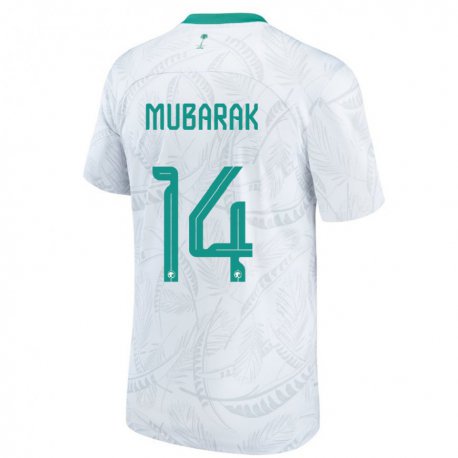 Kandiny Muži Saudskoarabské Al Bandari Mubarak #14 Biely Dresy Hazai Csapatmez 22-24 Triĭká