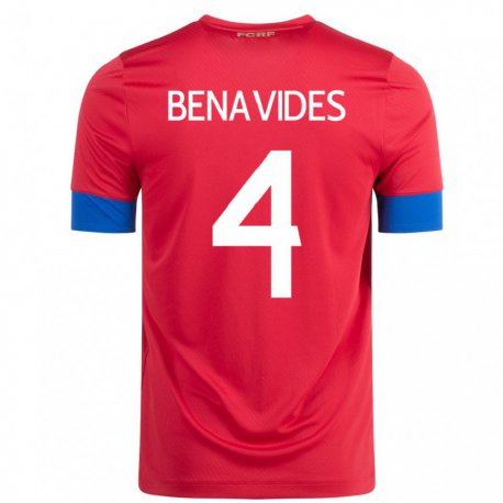 Kandiny Muži Kostarické Mariana Benavides #4 Červená Dresy Hazai Csapatmez 22-24 Triĭká