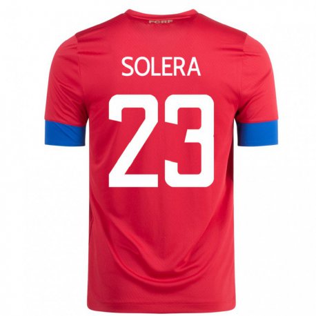 Kandiny Muži Kostarické Daniela Solera #23 Červená Dresy Hazai Csapatmez 22-24 Triĭká
