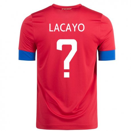 Kandiny Muži Kostarické Marcelo Lacayo #0 Červená Dresy Hazai Csapatmez 22-24 Triĭká