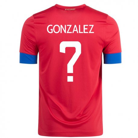 Kandiny Muži Kostarické Ariel Gonzalez #0 Červená Dresy Hazai Csapatmez 22-24 Triĭká